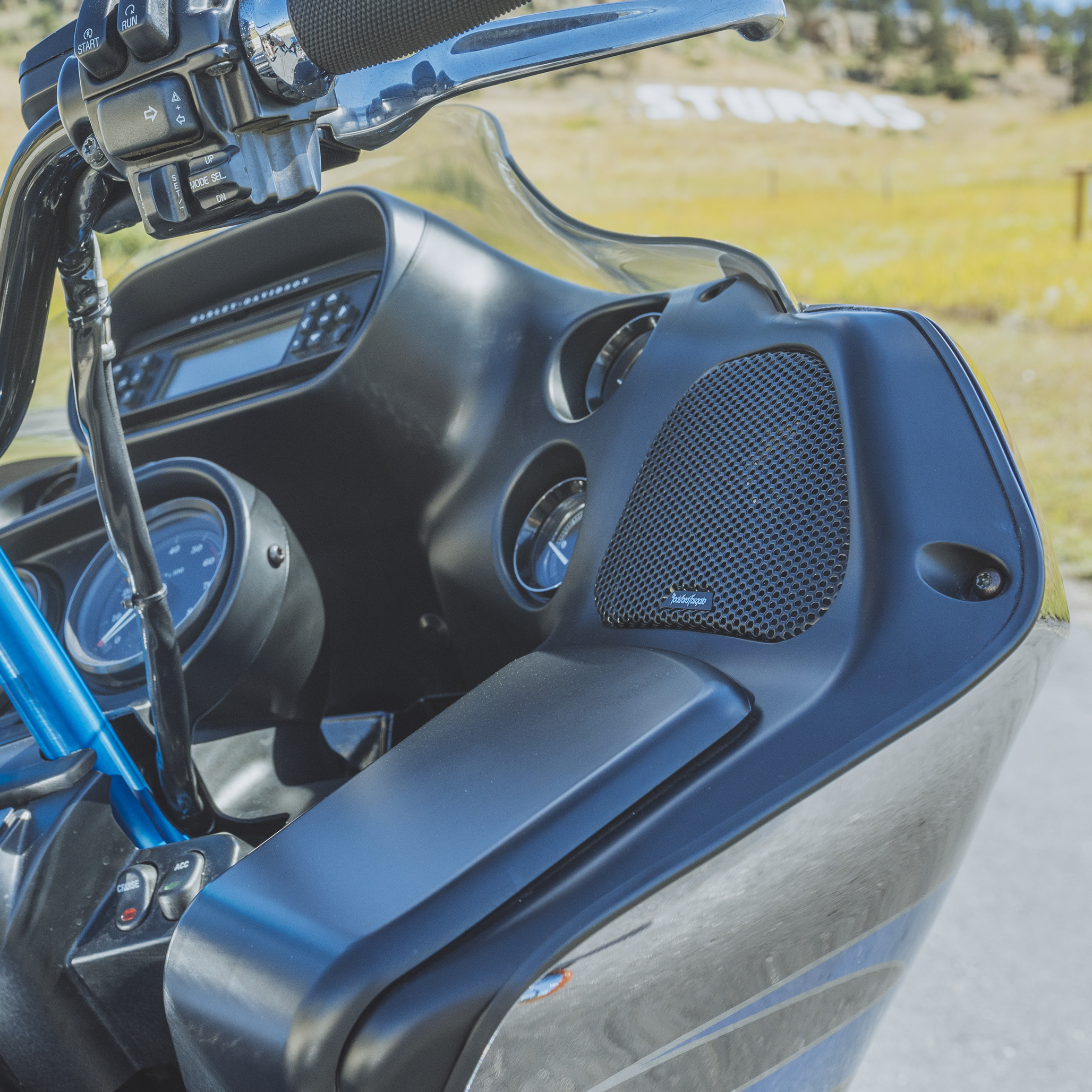 1998-2013 Rockford Fosgate TMS6RG Power Harley-Davidson Road Glide 6.5 Full Range Fairing Speakers