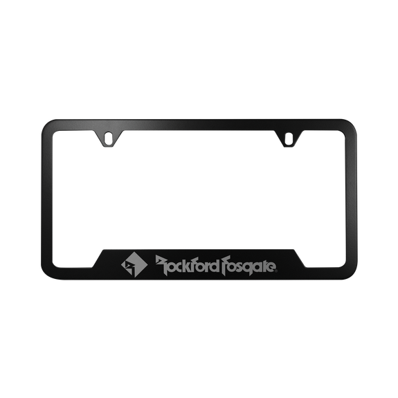Front View of Rockford Fosgate License Plate Cover