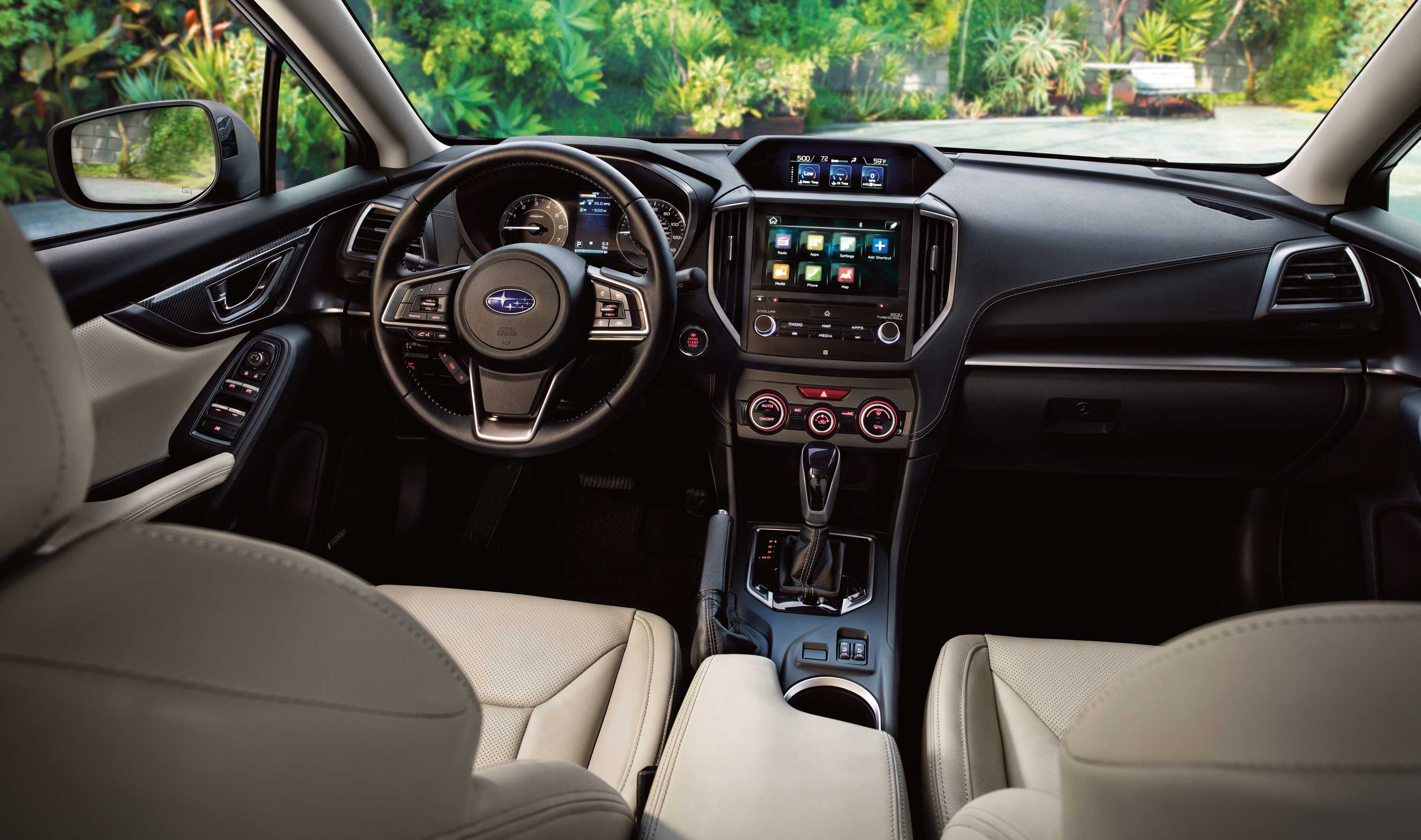 Subaru Impreza Car Interior.