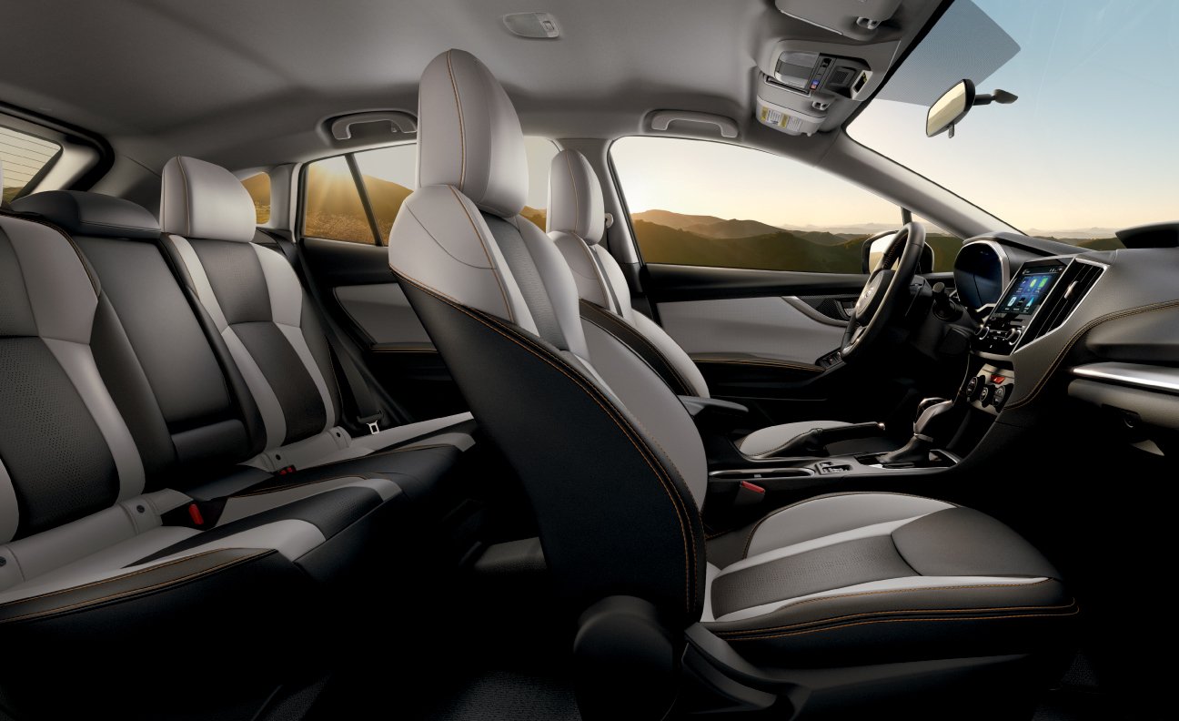 2018 Subaru Crosstrek Interior Shot of Seats.