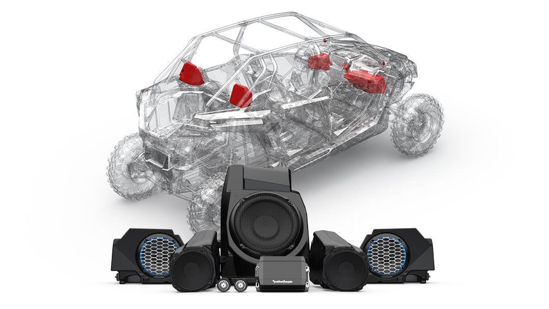 2021 Polaris® RZR Pro XP® Ultimate Rockford Fosgate® LE 4-Seat 3D component location.